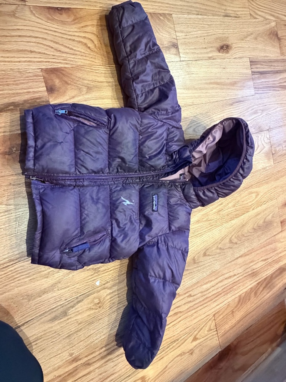 Patagonia kids Puffer Hooded Jacket - Purple